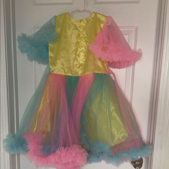 Colorful Kids Rainbow Indian princess style Dress NWOT - Picture 6 of 7